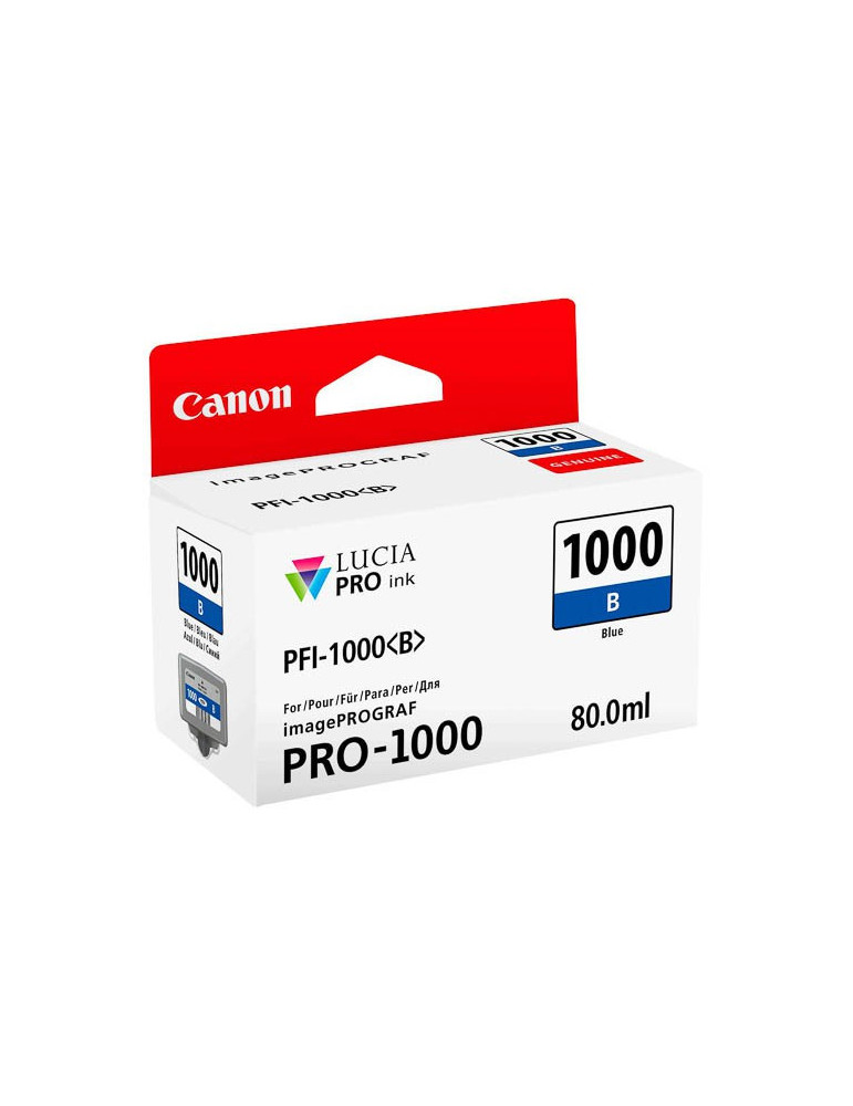 Cartouche d'encre Canon PFI 1000 B Bleu