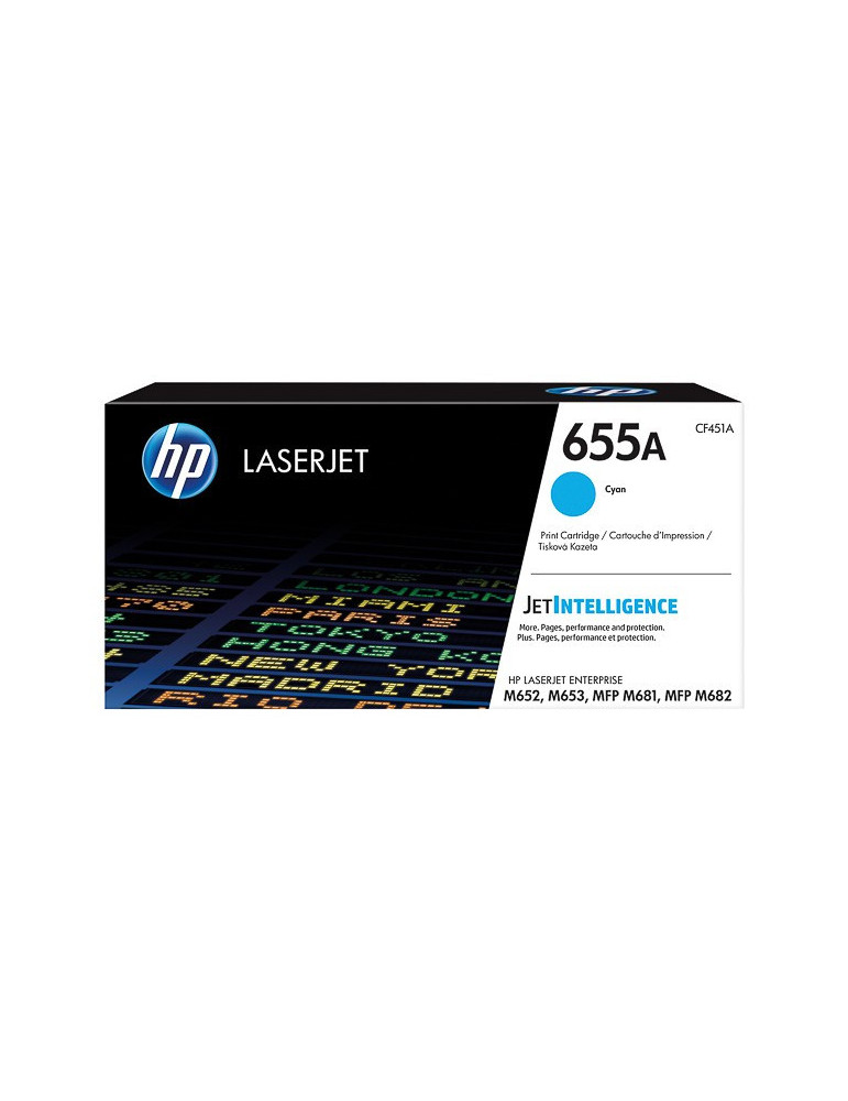 Toner HP 655A Cyaan