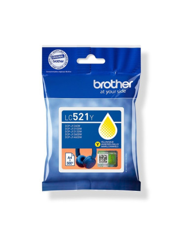 Inktpatroon Brother LC-521 Geel