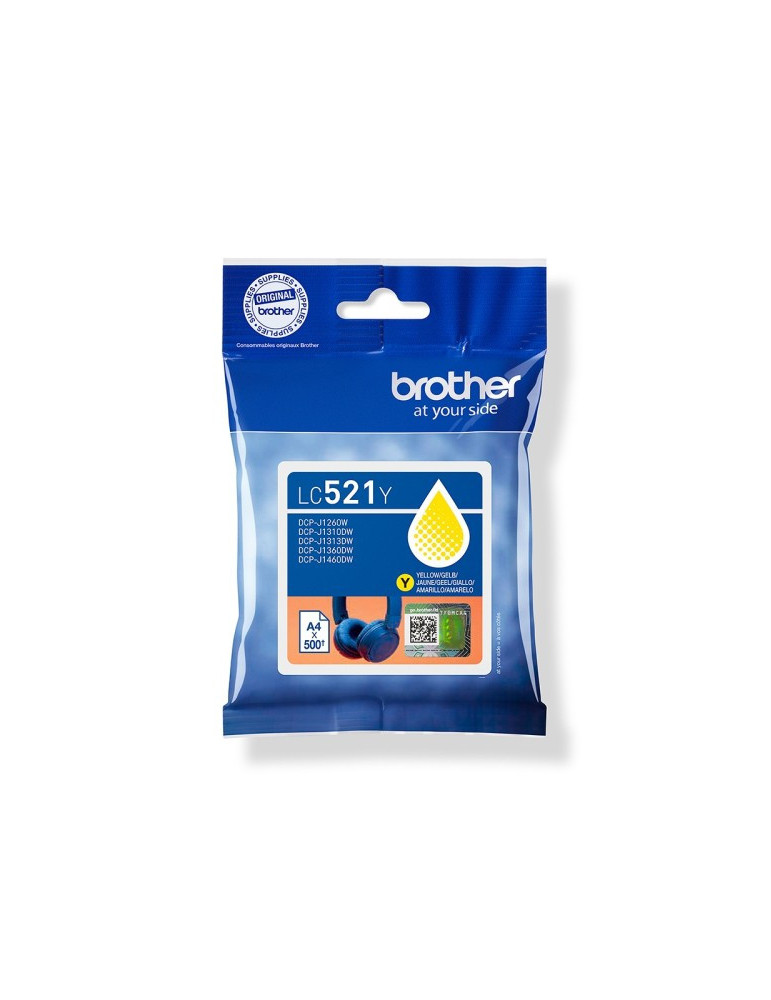 Inktpatroon Brother LC-521 Geel