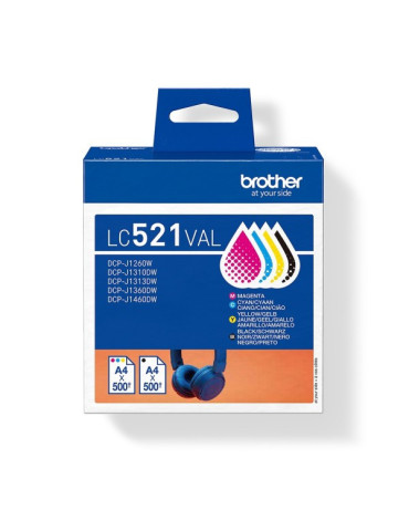 Cartouche Brother LC-521 - Pack 4