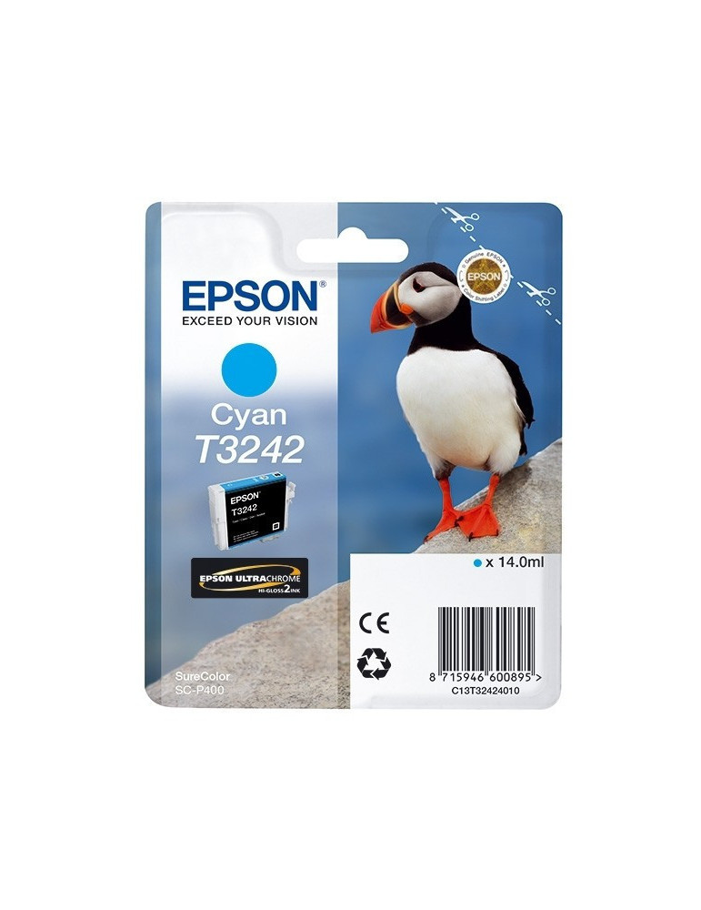 Inktpatroon Epson T3242 CYAAN
