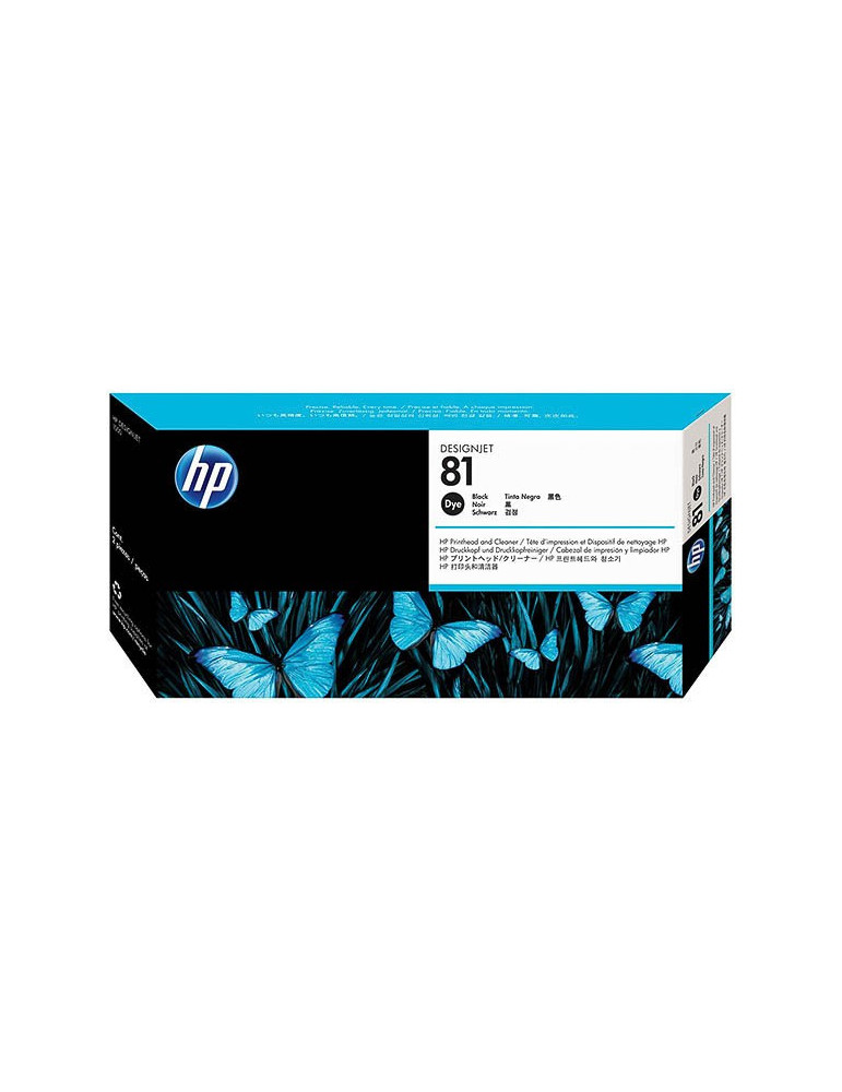 Printerkop Hp n° 81 Zwart + Cleaner