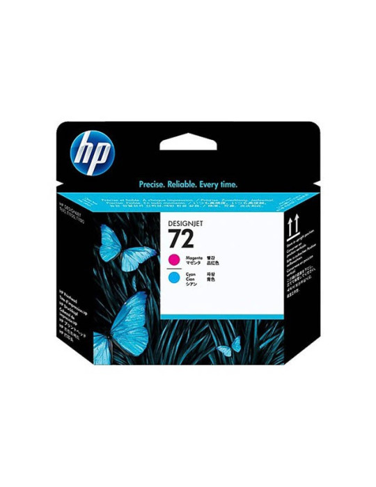 Tête d'impression HP N°72 Magenta et Cyan