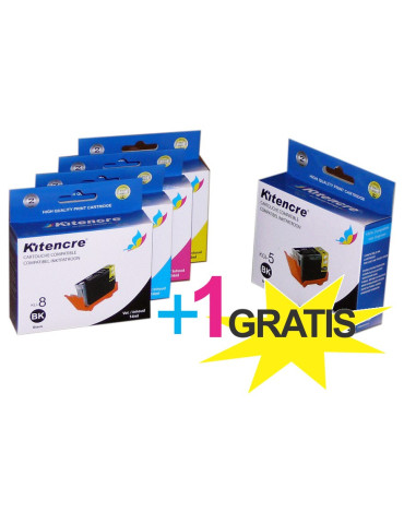 Pack Inktpatronen CLI8 / PGI5BK - 4 + 1 GRATIS