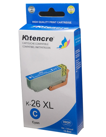 Inktpatroon 26 XL Cyaan