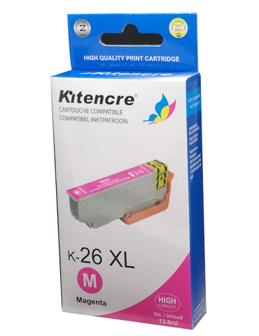 Cartouche d'encre 26 XL Magenta