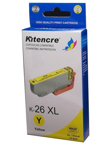 Cartouche d'encre 26 XL Jaune