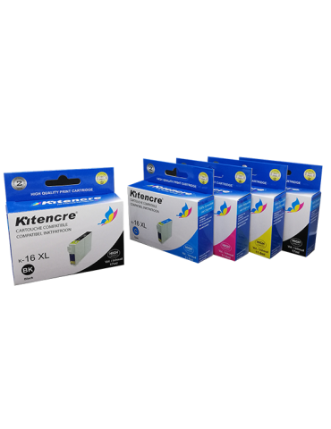 Lot 4 Cartouches +1 GRATUITE - 16 XL