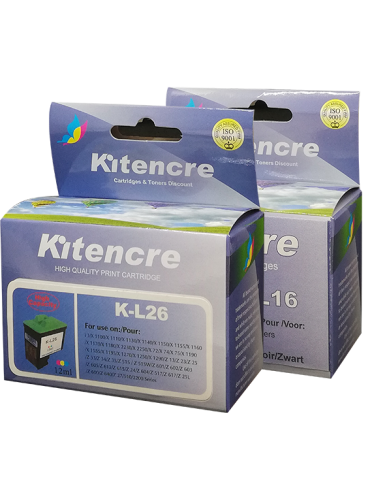 Cartouches d'encre 16 + 26 - Pack