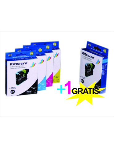 Cartouches LC-1100 HC - Pack 4+1 GRATIS