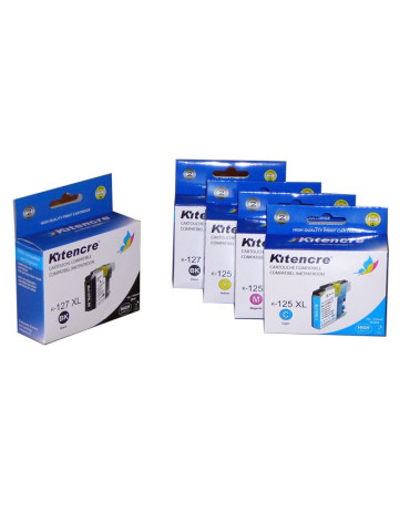 Inktpatronen LC-127/125 - Pack 4+1 GRATIS