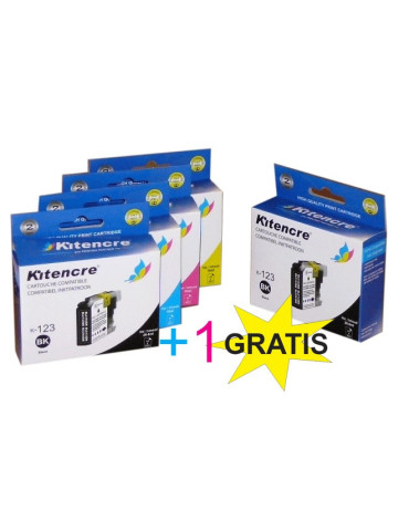 Cartouches LC-123 - Pack 4+1 GRATIS