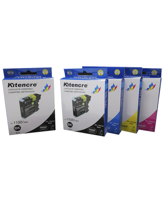 Cartouches LC-980 HC - 4+1 GRATIS