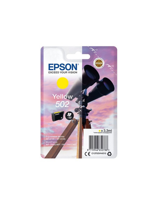Cartouche d'encre Epson 502 Jaune