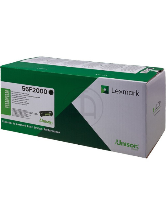 Toner Lexmark  56F2000 Zwart 