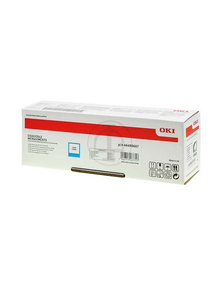 Toner OKI MC532 HC Cyaan