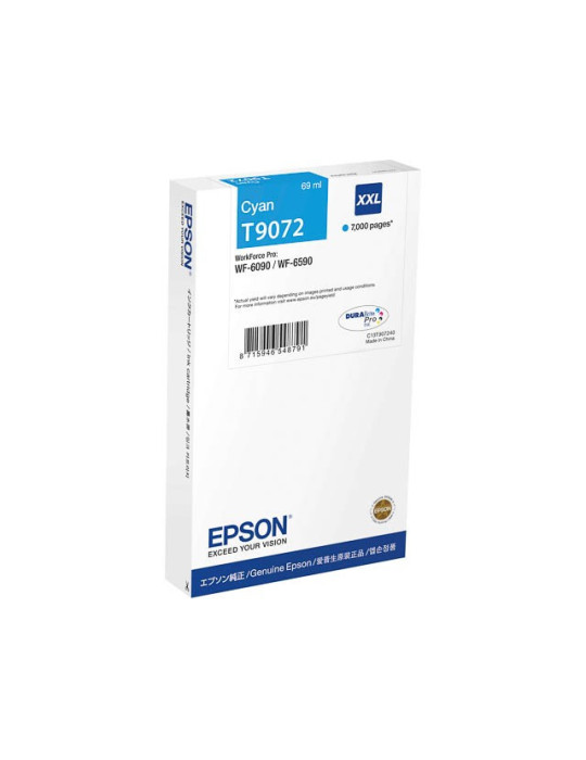 Inktpatroon Epson T9072 XXL Cyaan