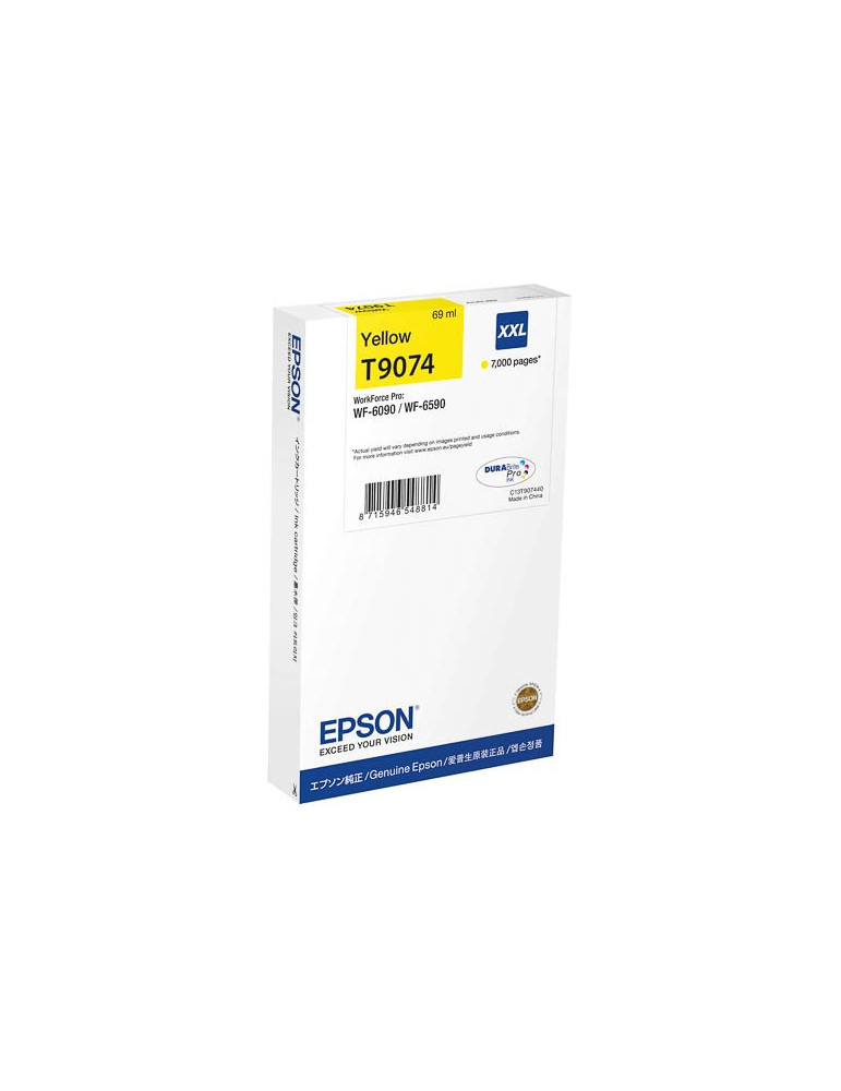 Inktpatroon Epson T9074 XXL Geel
