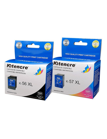 Cartouches d'encre 56 + 57 - Pack